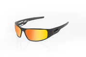 “Bagger” Black Motorcycle Sunglasses (Flames)