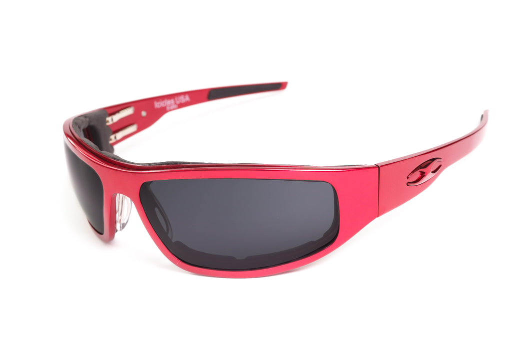 Wraparound Aluminum Bagger Red Motorcycle Sunglasses  Icicles® Eyewear –  Icicles® Eyewear - Motorcycle Glasses that Quality & Passion Matter