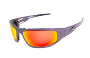 “Bagger” Gunmetal Motorcycle Sunglasses (Diamond)