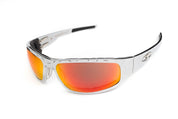 “Bagger” Chrome Prescription Motorcycle Glasses (Diamond)