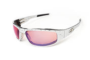 “Bagger” Chrome Prescription Motorcycle Glasses (Diamond)