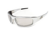 “Bagger” Chrome Prescription Motorcycle Glasses (Smooth)