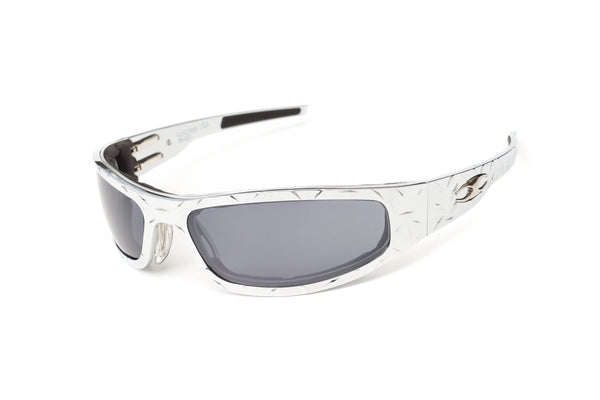 Baby Bagger Chrome Motorcycle Sunglasses (Diamond)