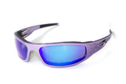 Baby Bagger Purple Motorcycle Sunglasses (Flames)